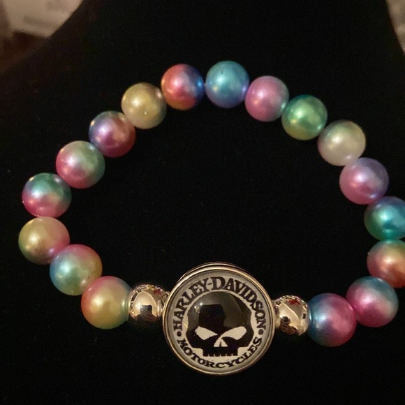 Harley-Davidson Jewelry - HD Rainbow Beaded Willie G Bracelet